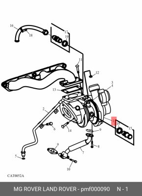 Компрессор, наддув PMF000090 MG ROVER LAND ROVER