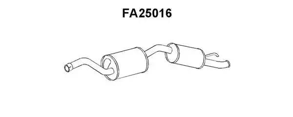 Глушитель выхлопных газов конечный FA25016 VENEPORTE