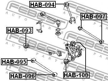 Сайлентблок HAB-095 FEBEST