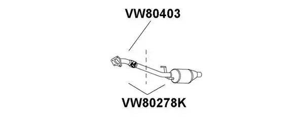 Катализатор VW80278K VENEPORTE