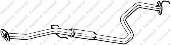Средний глушитель выхлопных газов 292-349 BOSAL