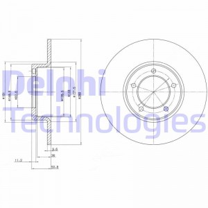 Тормозной диск BG2021 DELPHI