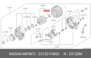 Подшипник 23120-F3800 NISSAN