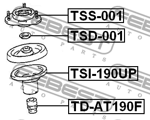 Опора амортизатора подвески TSS-001 FEBEST