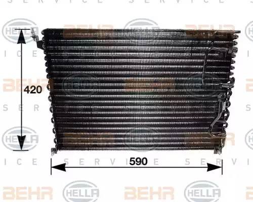 Конденсатор, кондиционер 8FC351035121 HELLA