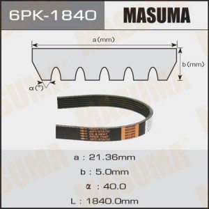 Ремень приводной 6PK-1840 MASUMA