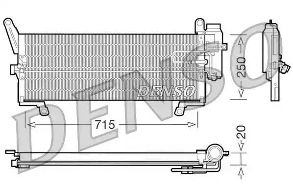 Конденсатор, кондиционер DCN09091 DENSO