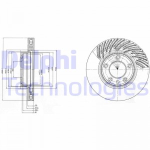 Тормозной диск BG9949 DELPHI