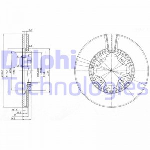 Тормозной диск BG3063 DELPHI