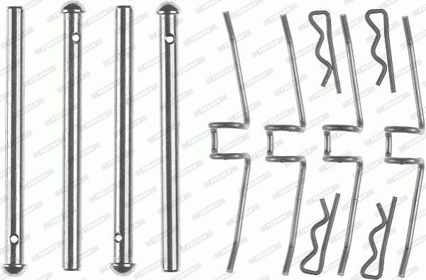 Комплектующие, колодки дискового тормоза FBA401 FERODO