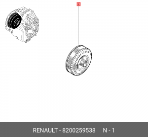 Гидротрансформатор АКПП 8200259538 RENAULT
