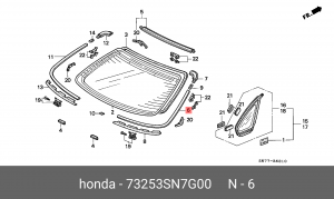 Деталь 73253SN7G00 HONDA
