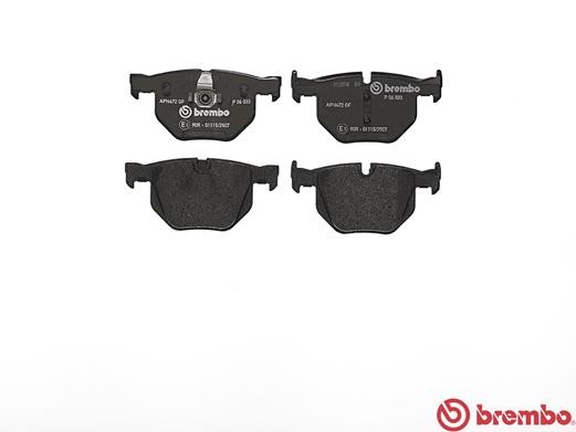 Комплект тормозных колодок, диско P06033 BREMBO