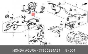 Деталь 77900S84A21 HONDA