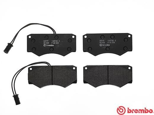 Комплект тормозных колодок, диско P A6 005 BREMBO