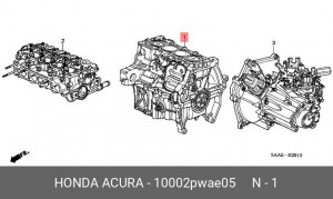 Блок цилиндров 10002PWAE05 HONDA