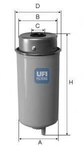 Топливный фильтр 24 432 00 UFI