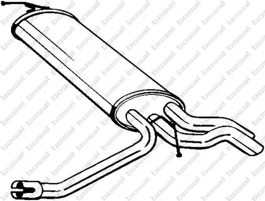 Глушитель выхлопных газов конечный 175-087 BOSAL