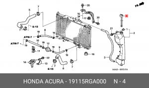 Деталь 19115RGA000 HONDA