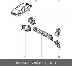 Деталь 7750834218 RENAULT