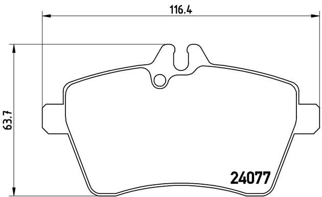 Комплект тормозных колодок, диско P50056 BREMBO