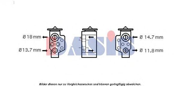 Расширительный клапан, кондиционер 840980N AKS DASIS