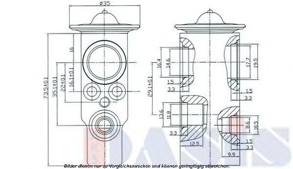 Расширительный клапан, кондиционер 840017N AKS DASIS