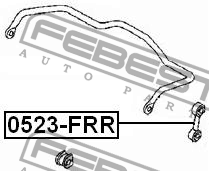 Стойка стабилизатора 0523-FRR FEBEST