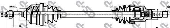 Приводной вал 210125 GS P