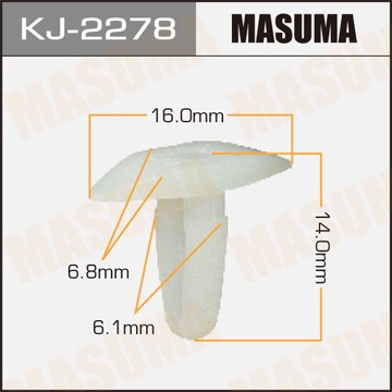 Клипса крепежная KJ2278 MASUMA