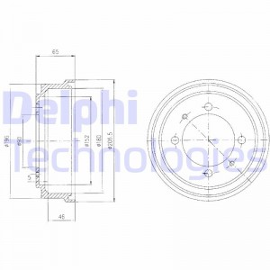 Тормозной барабан BF498 DELPHI