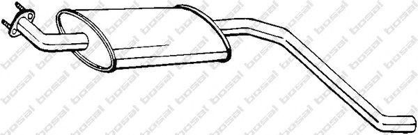 Средний глушитель выхлопных газов 115635 BOSAL