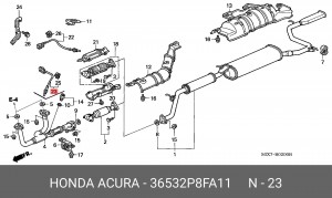 Лямбда-зонд 36532P8FA11 HONDA