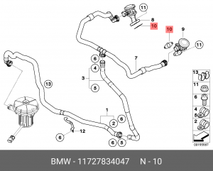 Уплотнитель 11 72 7 834 047 BMW