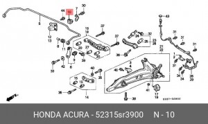 Подвеска, стабилизатор 52315-SR3-900 HONDA