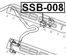 Втулка стабилизатора SSB-008 FEBEST