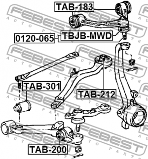 Рычаг подвески 0120-065 FEBEST