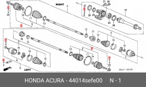 ШРУС 44014SEFE00 HONDA