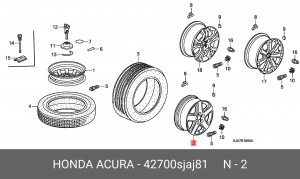 Диск колеса 42700SJAJ81 HONDA