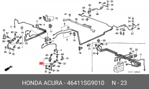 Тормозной шланг 46411SG9010 HONDA