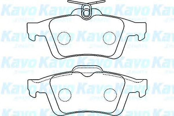 Комплект тормозных колодок, диско BP4556 KAVO PARTS