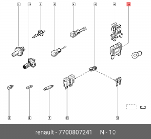 Предохранитель 7700807241 RENAULT