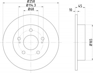 Тормозной диск MDC862 MINTEX