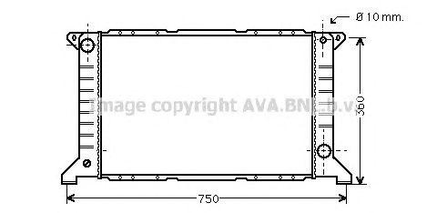 Радиатор охлаждения ДВС FD2169 AVA