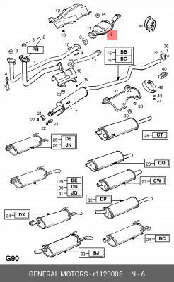 Катализатор R1120005 GENERAL MOTORS