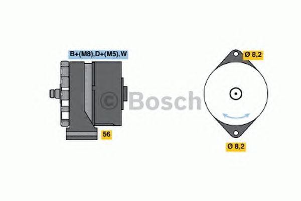 Генератор 0120488267 BOSCH