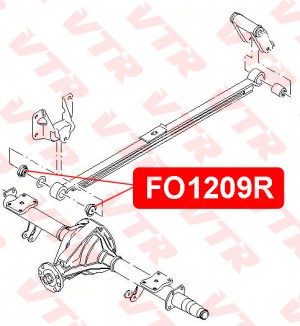 Сайлентблок - втулка рессоры FO1209R VTR