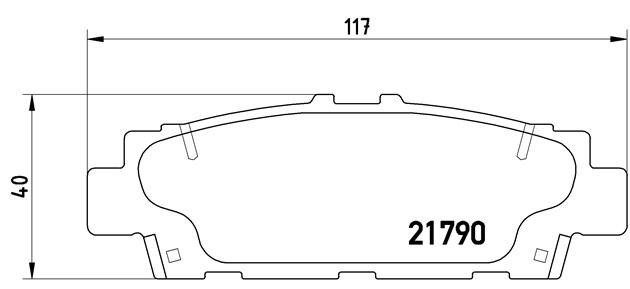 Комплект тормозных колодок, диско P83032 BREMBO