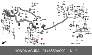 Тормозной шланг 01465S9A000 HONDA