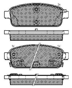 Колодки тормозные дисковые SP1363 SANGSIN